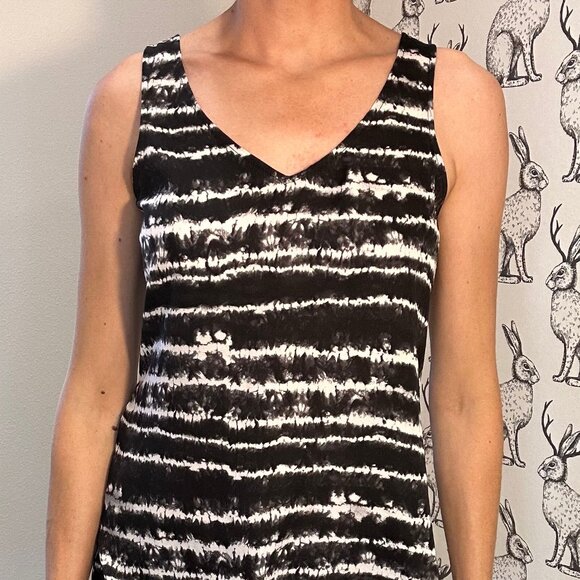 Women's Express Tie Dye Stripe Tank Top SzS - Picture 1 of 6